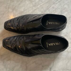 Prada Black Leather Interior Detail